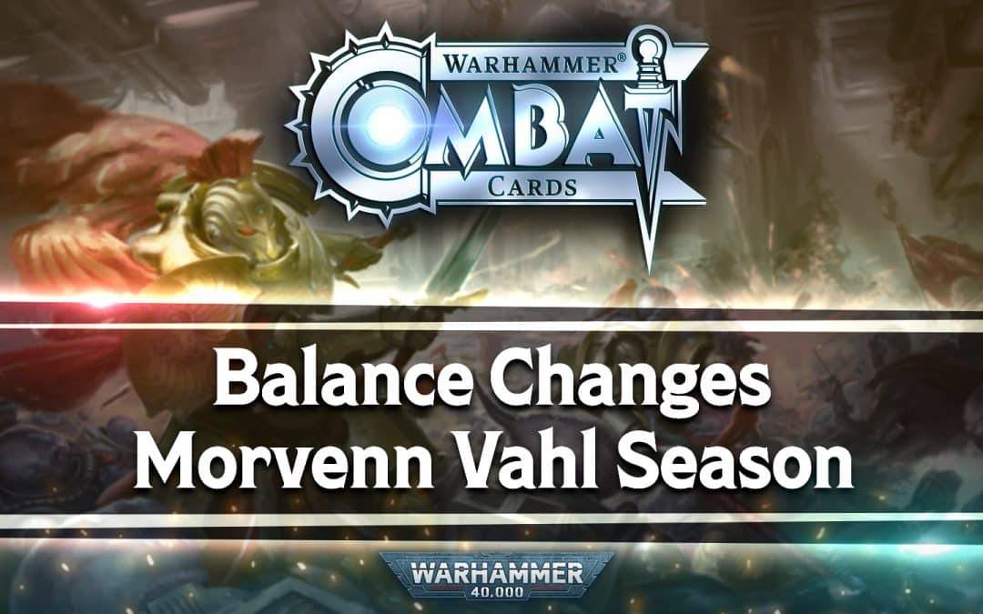 Developer Update: Balance Changes and Morvenn Vahl Season